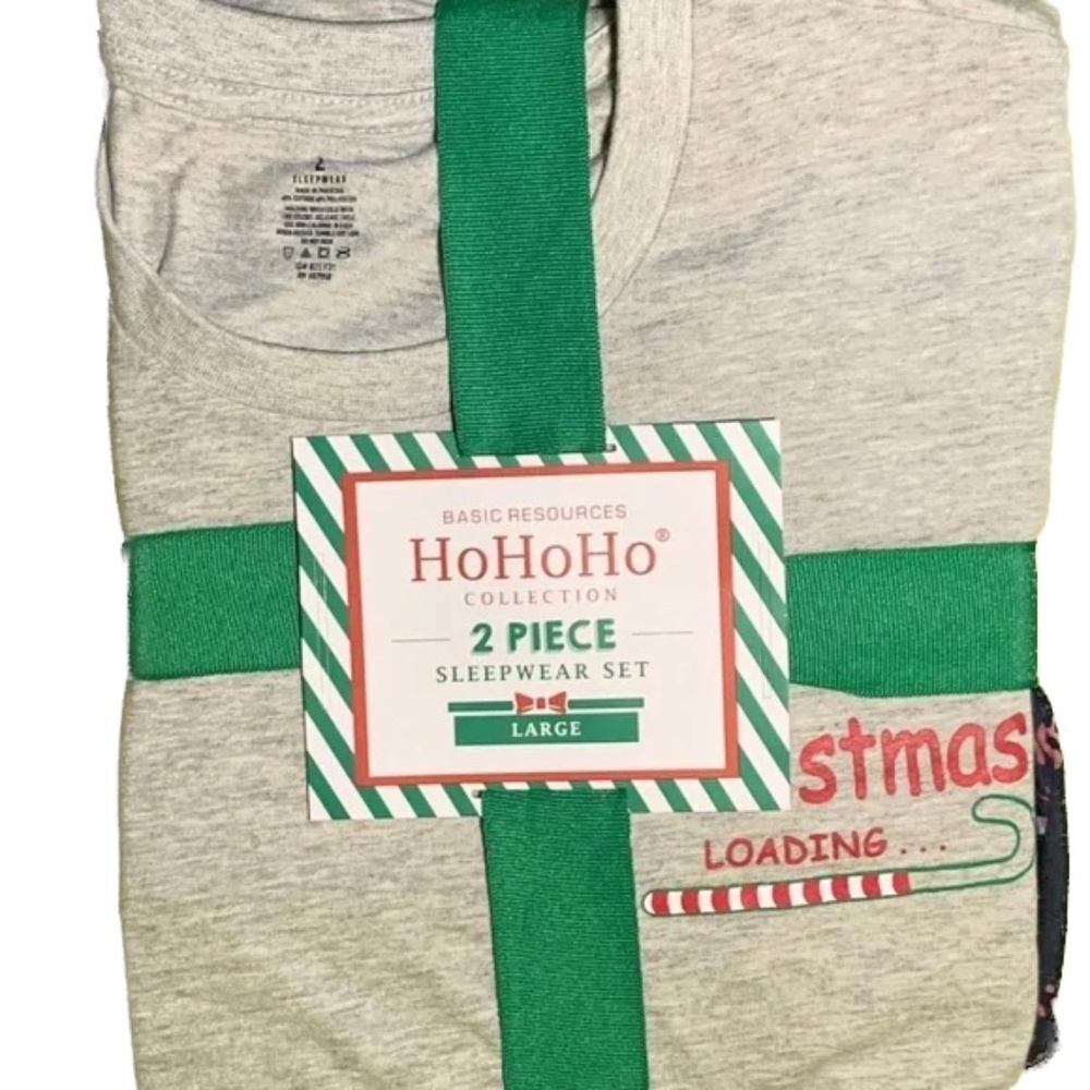 Christmas Loading men Christmas Pajamas 2 piece set large